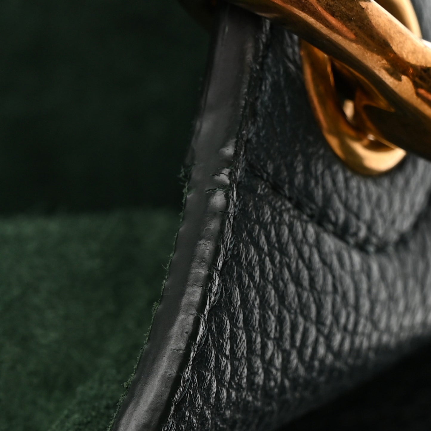 Soft Grained Calfskin Sangle Bucket Bag Amazone