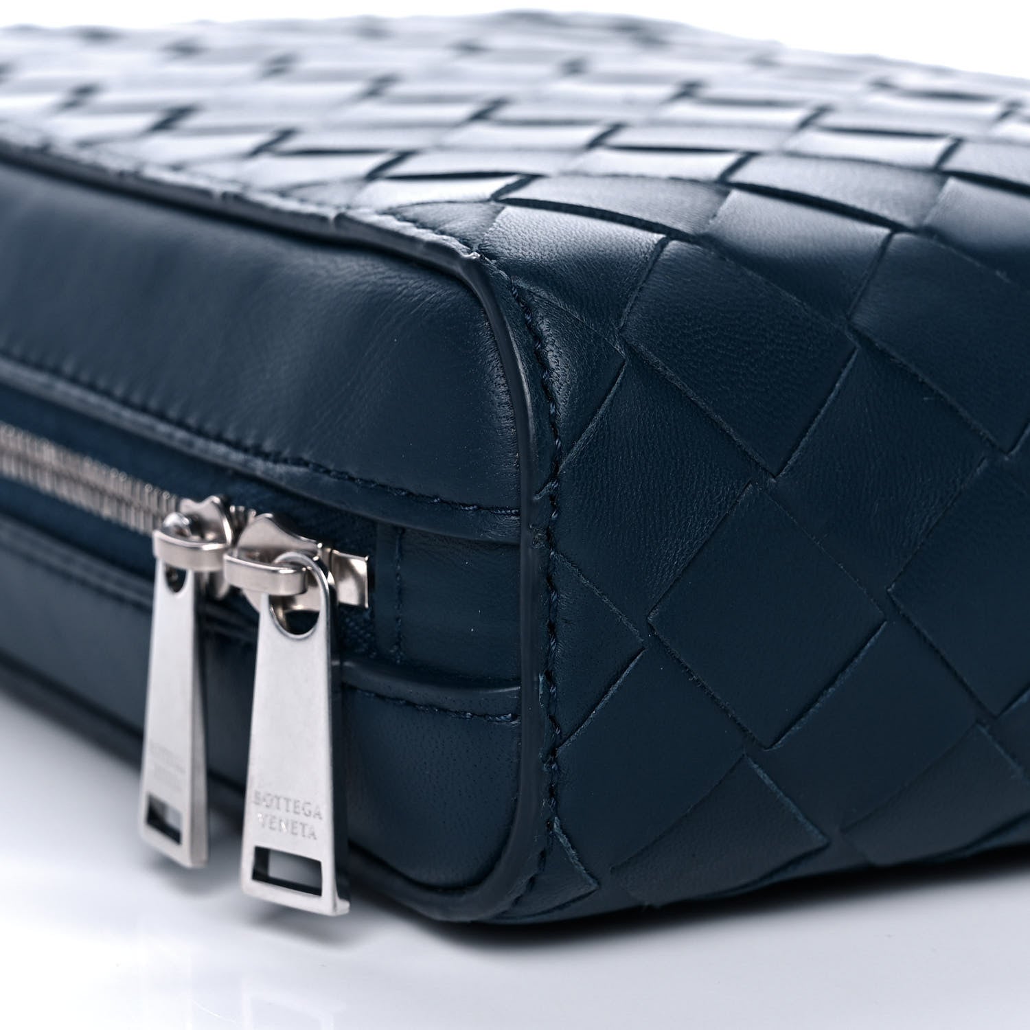 Bottega Veneta Nappa Intrecciato Crossbody Bag Navy 7 of 9
