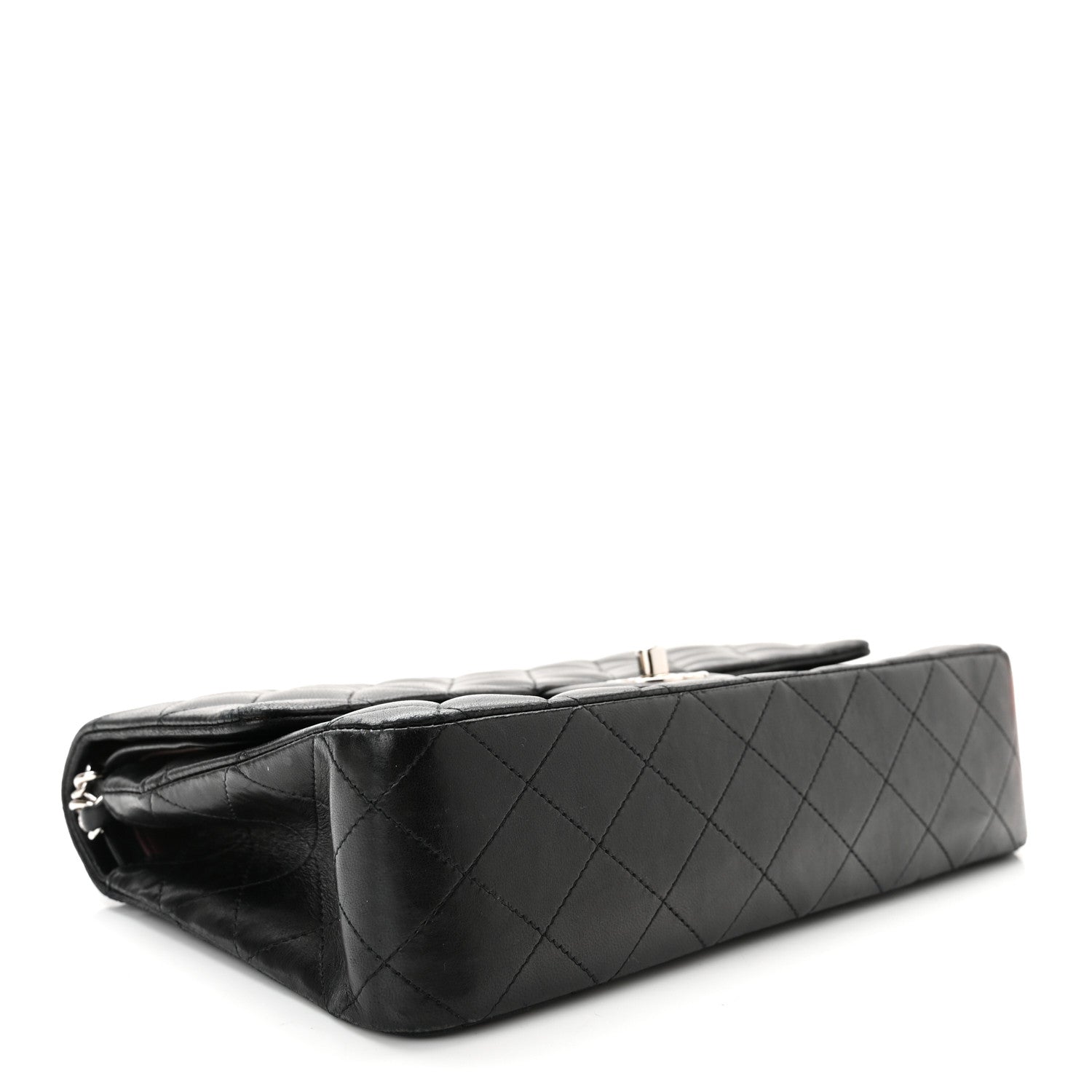 Chanel Lambskin Quilted Medium Double Flap Black 4 of 10