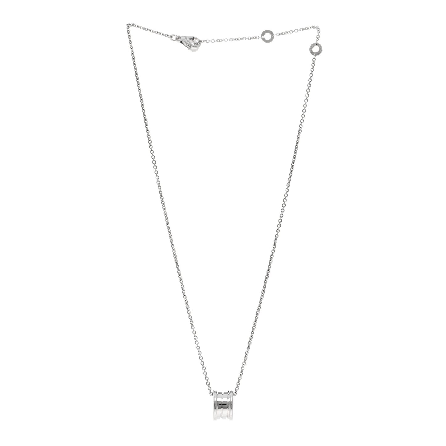 18K White Gold B.Zero1 Pendant Necklace