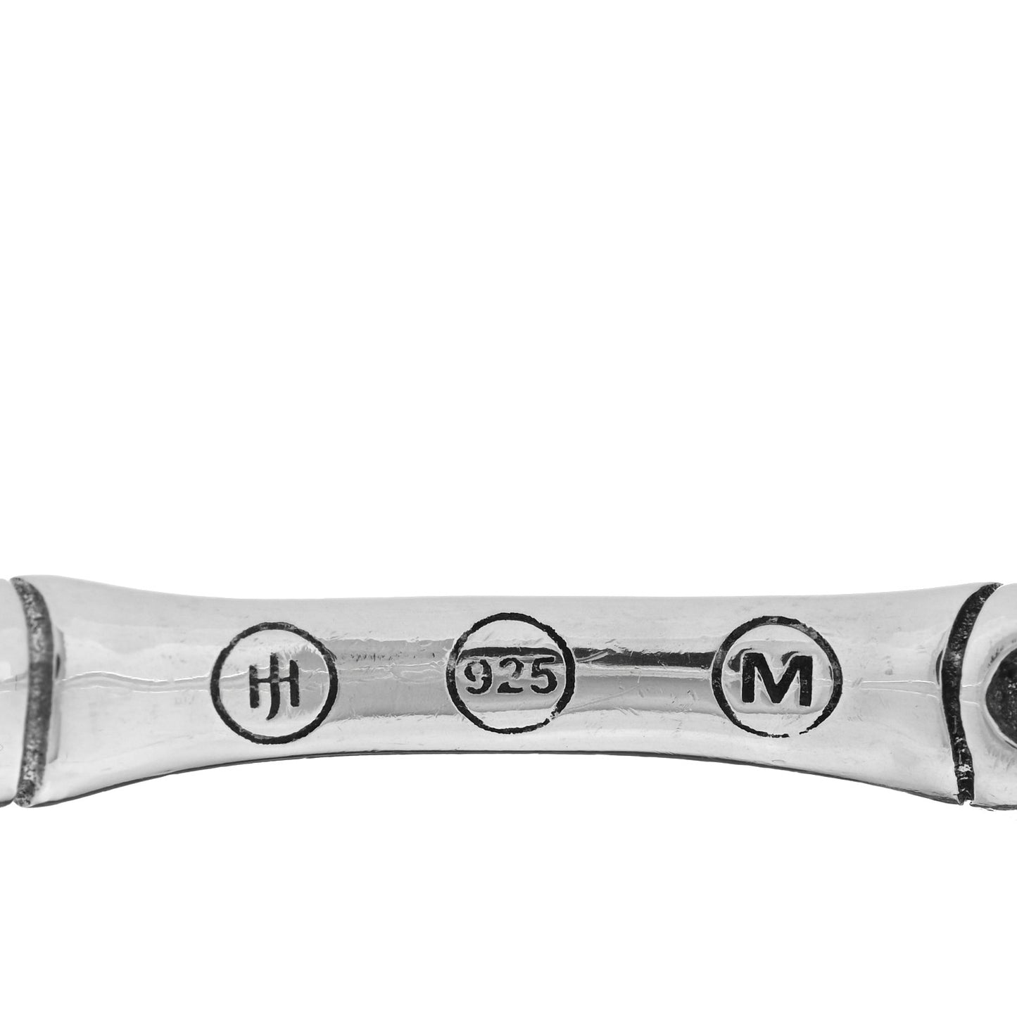 Sterling Silver Slim Bamboo Bangle Bracelet