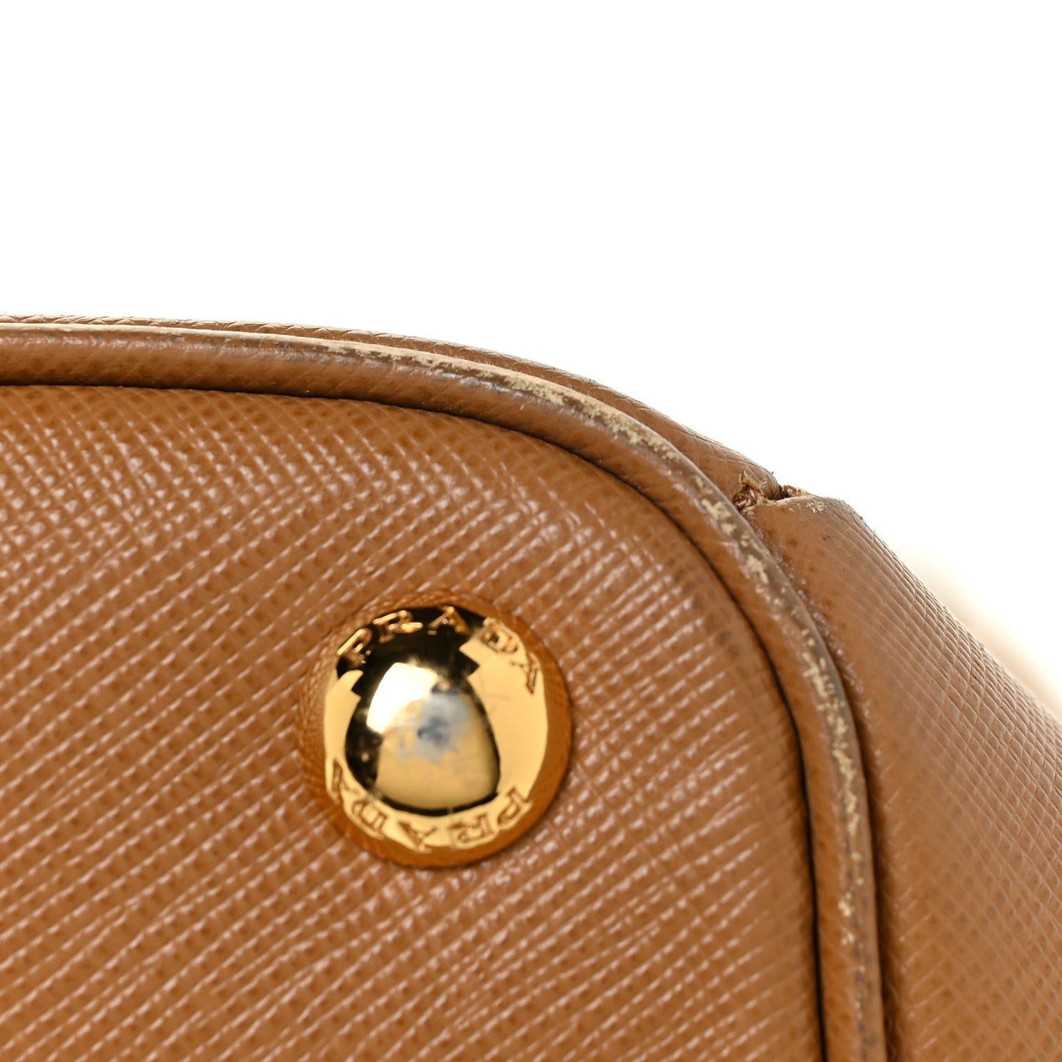 Prada Saffiano Large Galleria Double Zip Tote Caramel 16 of 32