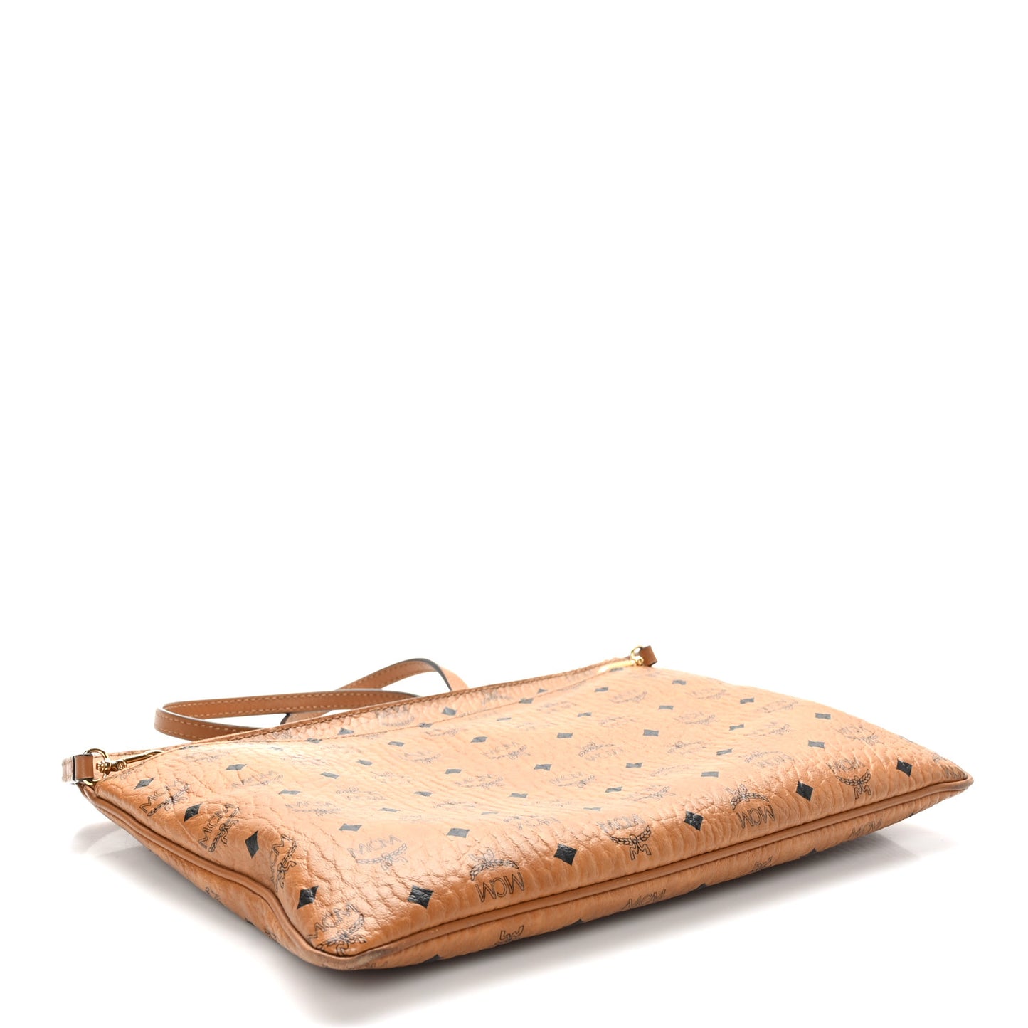 Visetos Medium Crossbody Pouch Cognac
