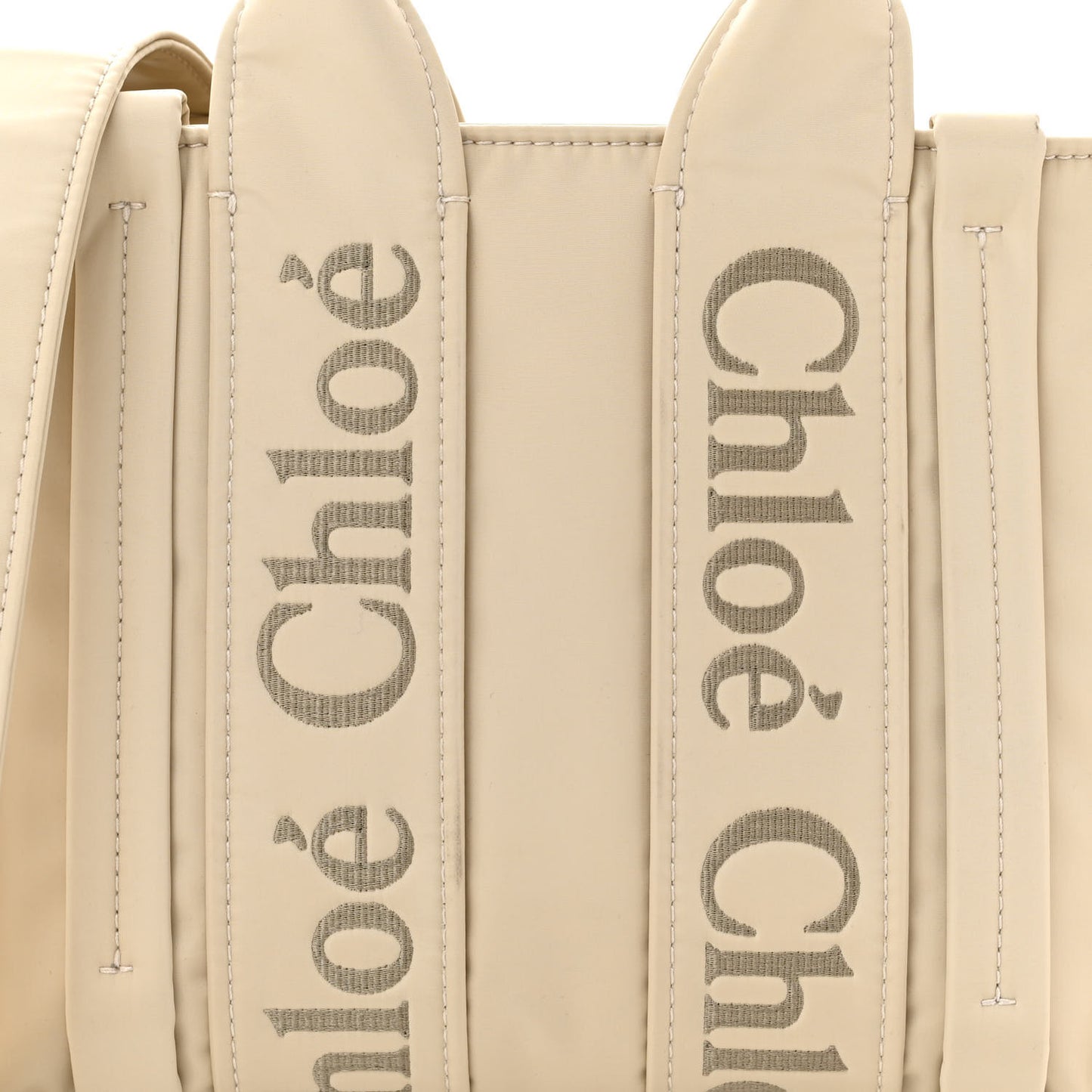 Nylon Small Woody Tote Taupe