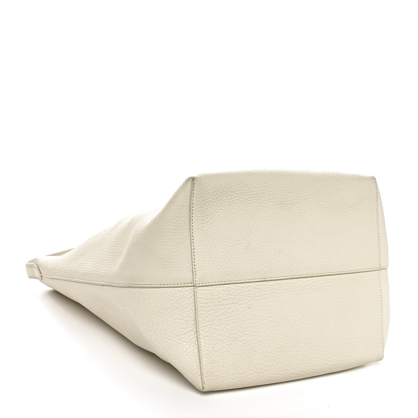 Grained Calfskin Large N/S Park Tote Ivory