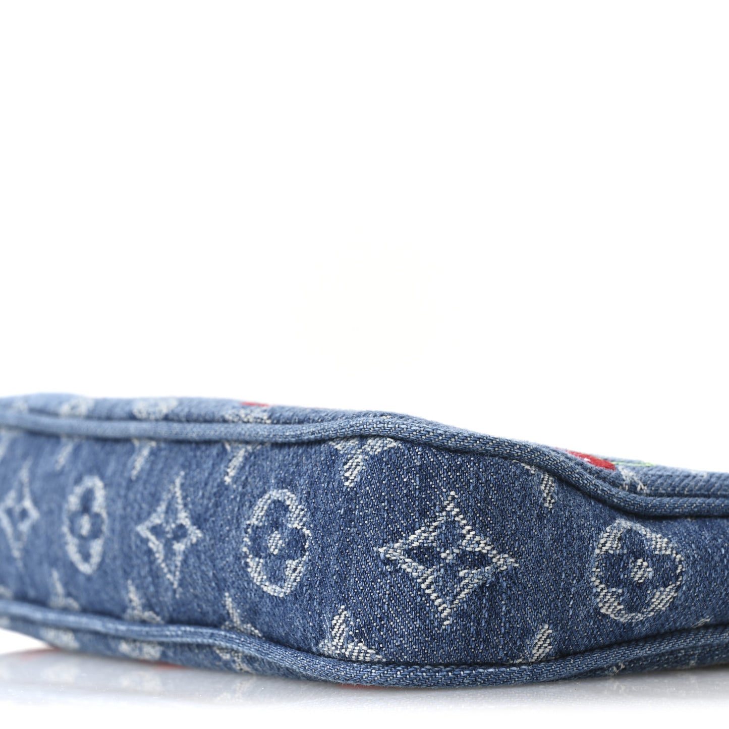 LV X TM Monogram Denim Cerises Pochette Accessories Blue