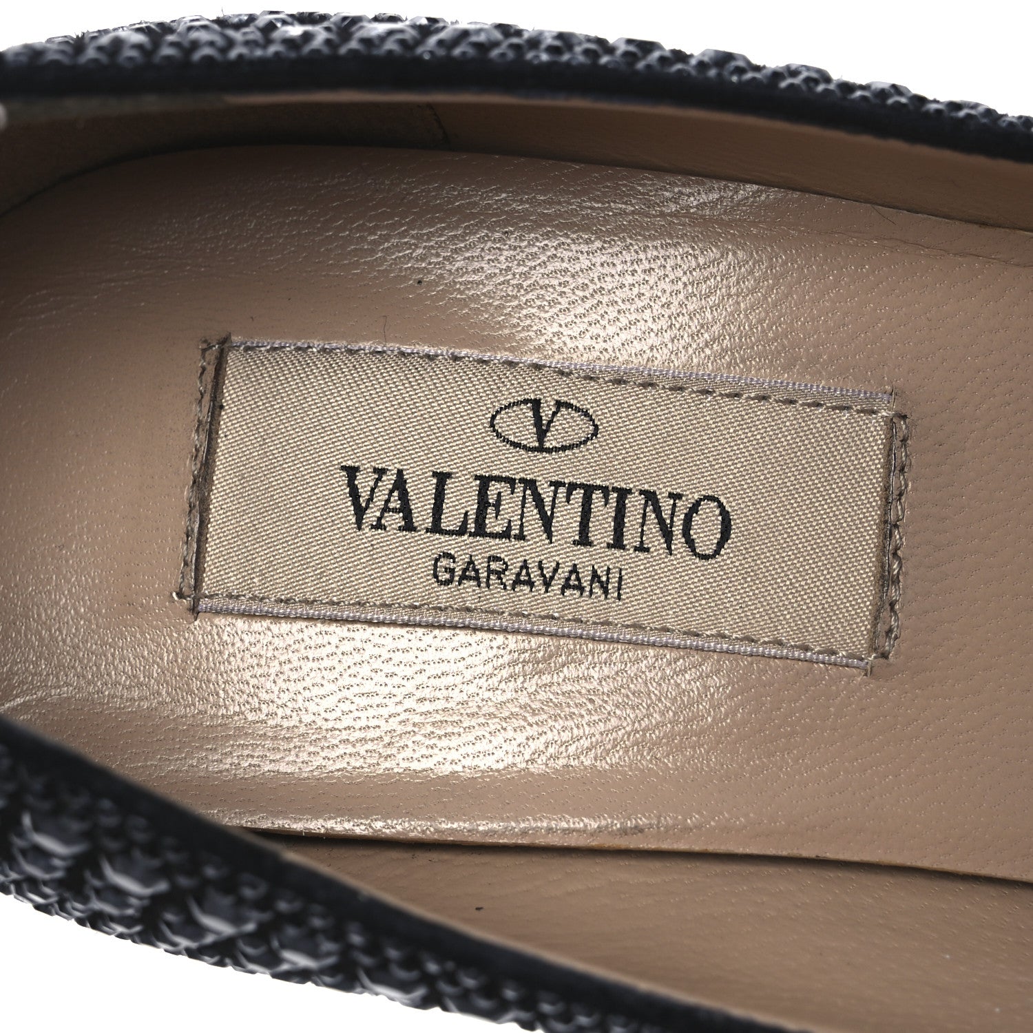 Valentino Garavani Suede Crystal Embellished  36 Black 9 of 11