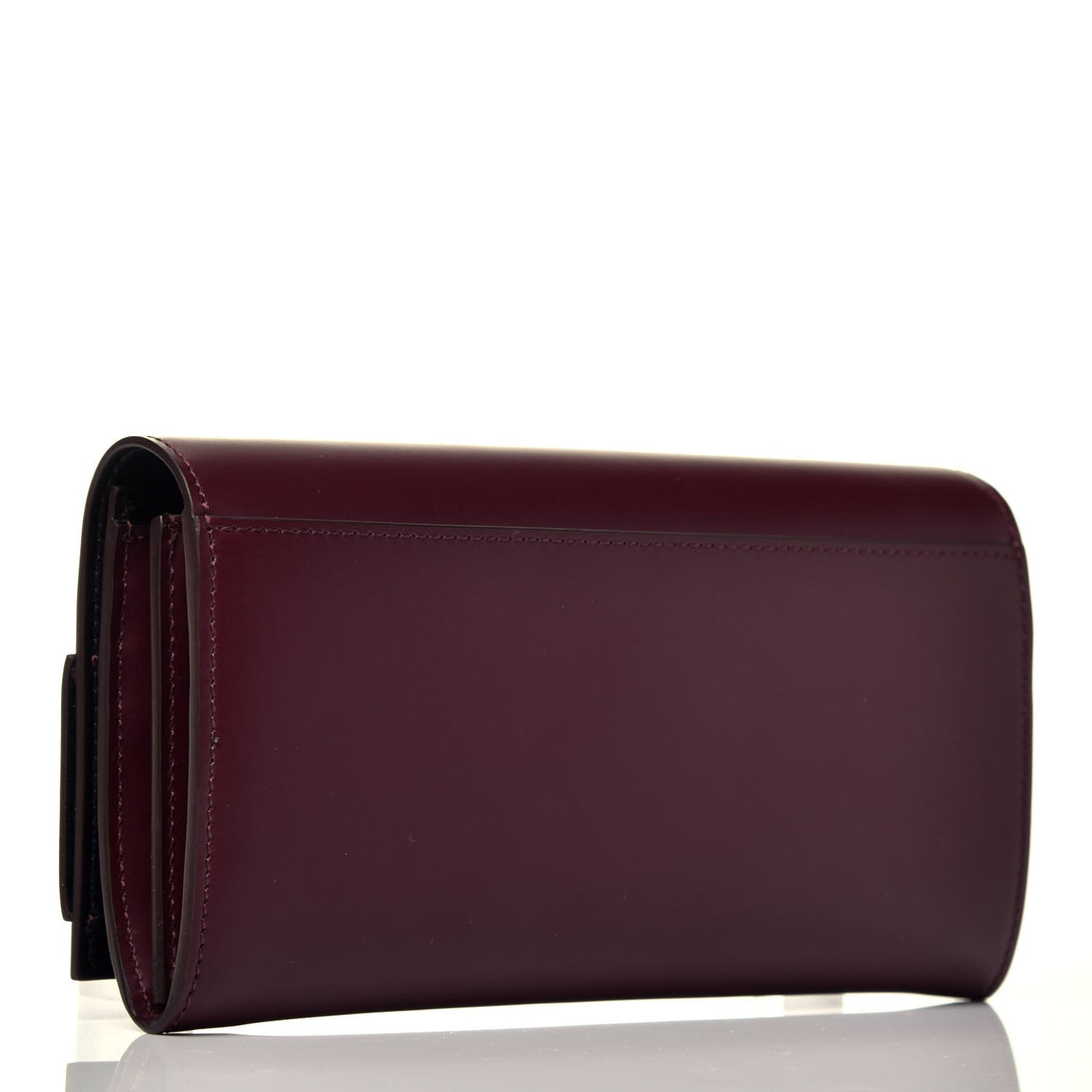 Smooth Calfskin Horizon Continental Wallet Oxblood