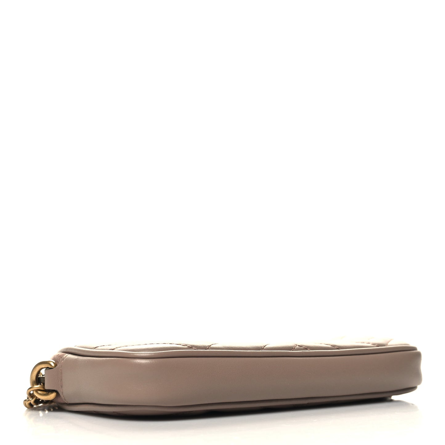 Calfskin Matelasse Mini GG Marmont Chain Crossbody Bag Porcelain Rose