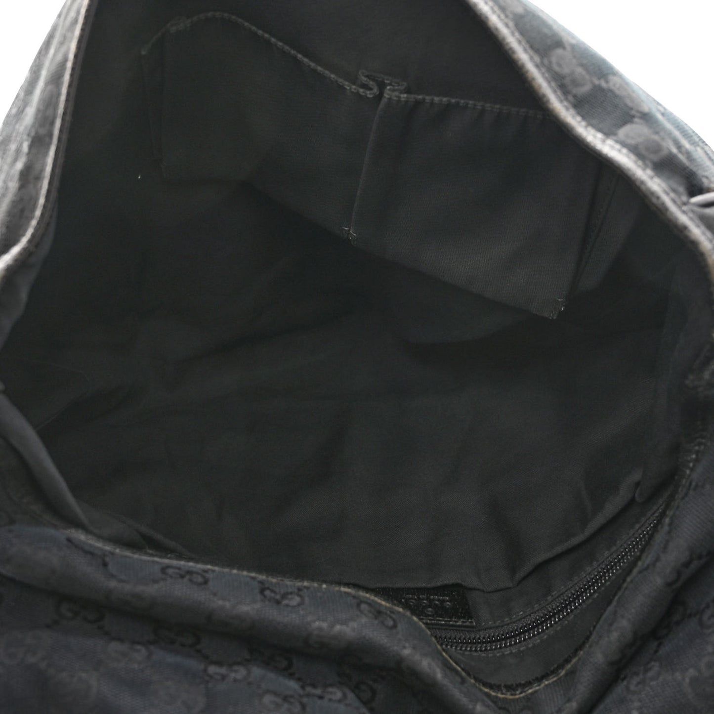 Monogram Web Medium Flap Messenger Black