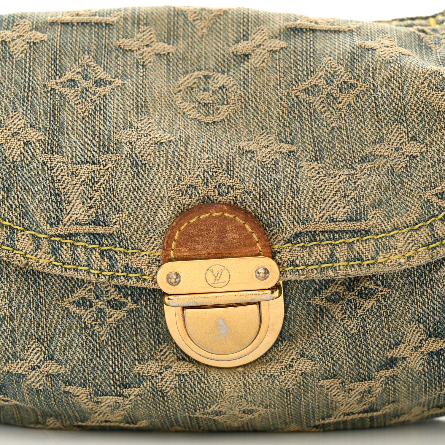 Louis Vuitton Monogram Denim Mini Pleaty Blue 12 of 13