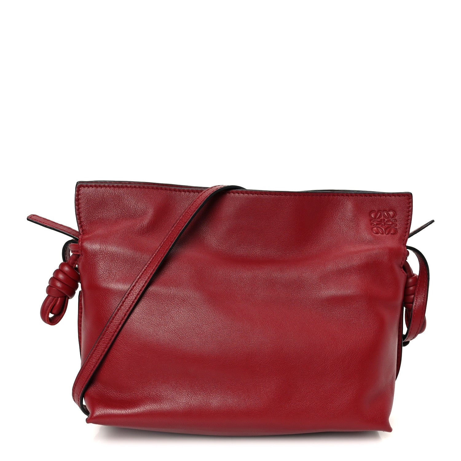 Loewe Calfskin Mini Flamenco Knot Bag Red 1821973 – FASHIONPHILE