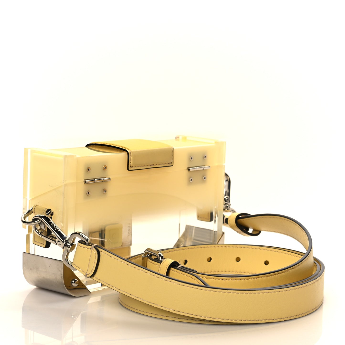 Plexiglass Vitello Cover Sfumato Mini Baguette Trunk Banana Transparent