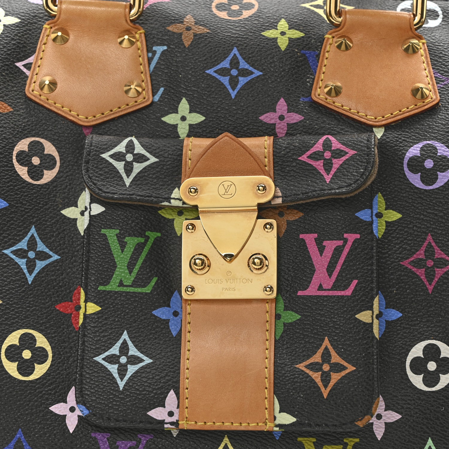 Louis Vuitton Monogram Multicolor Speedy 30 Black 8 of 11