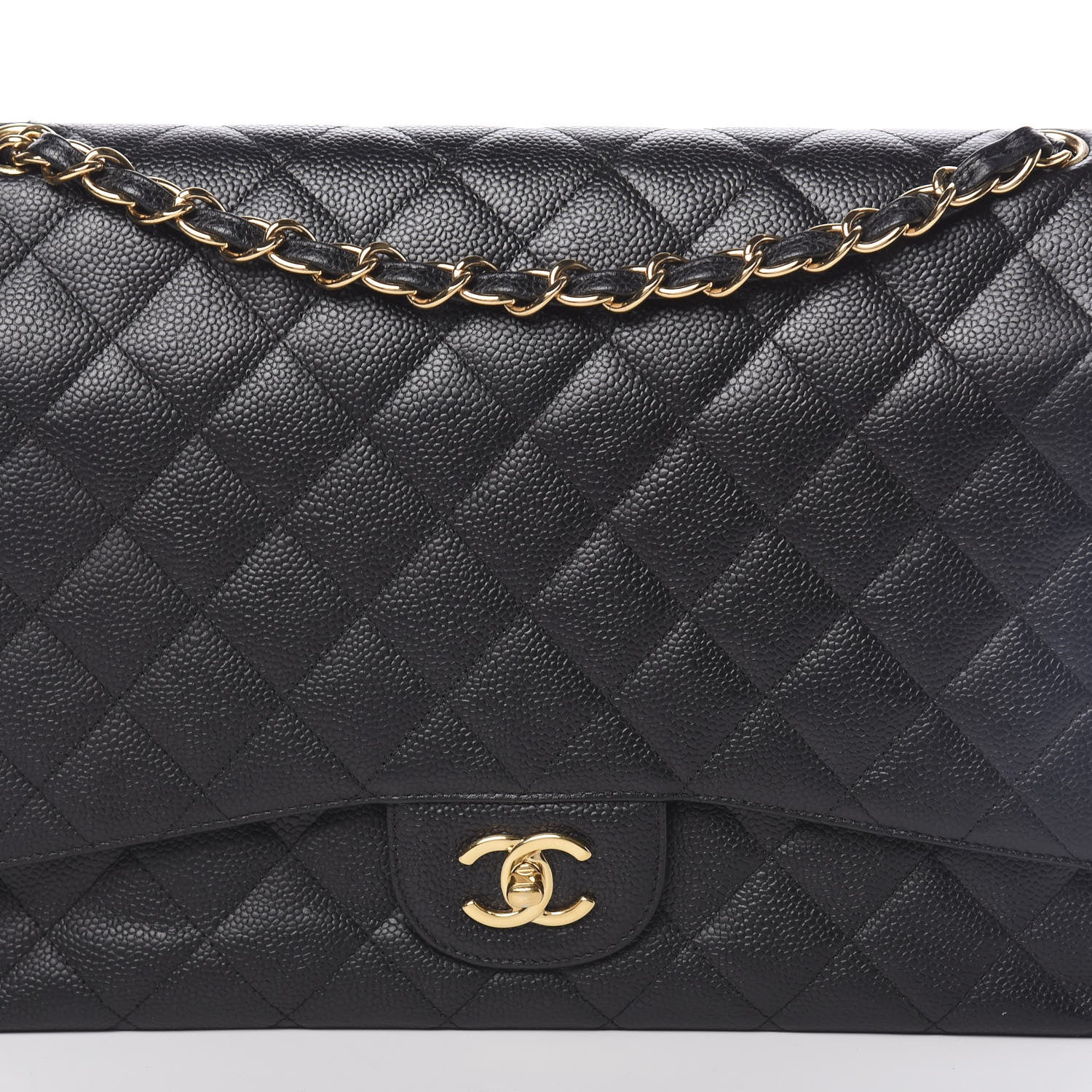 Chanel Caviar Quilted Maxi Double Flap Black 12 of 12