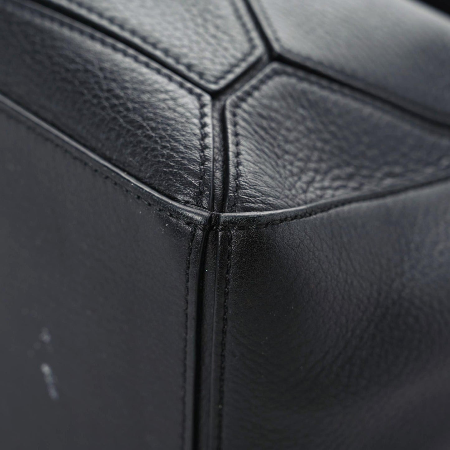 Calfskin Small Puzzle Bag Black