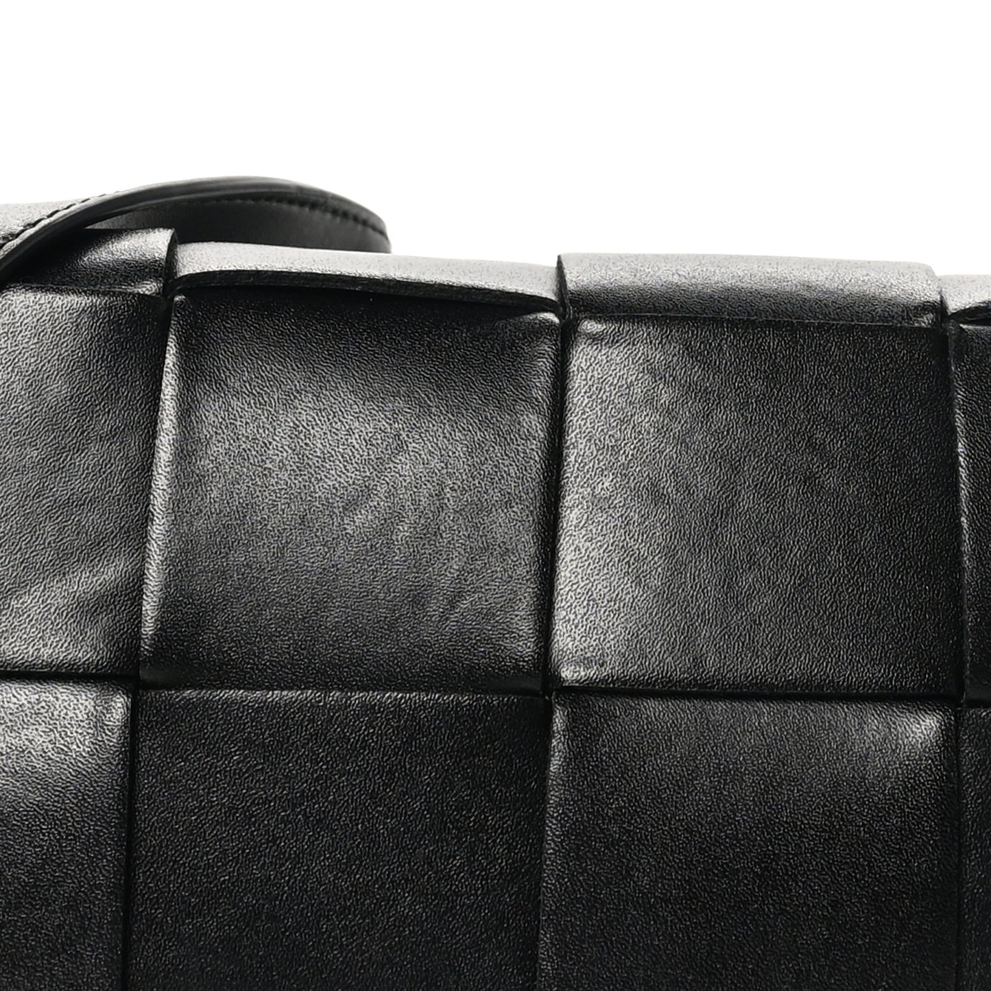 Nappa Maxi Intreccio The Belt Cassette Bag Black
