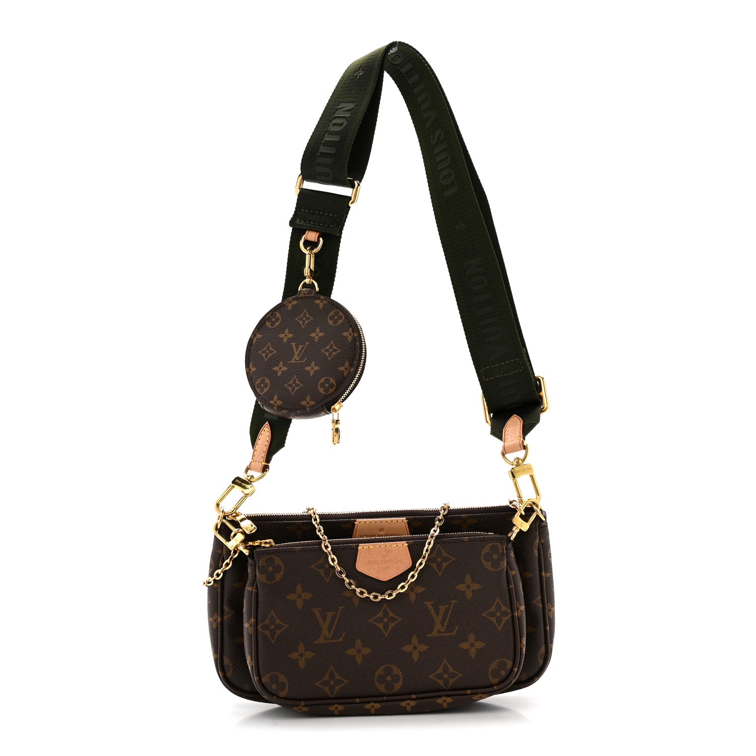 Louis Vuitton Monogram Multi Pochette Accessories Kaki 1835279
