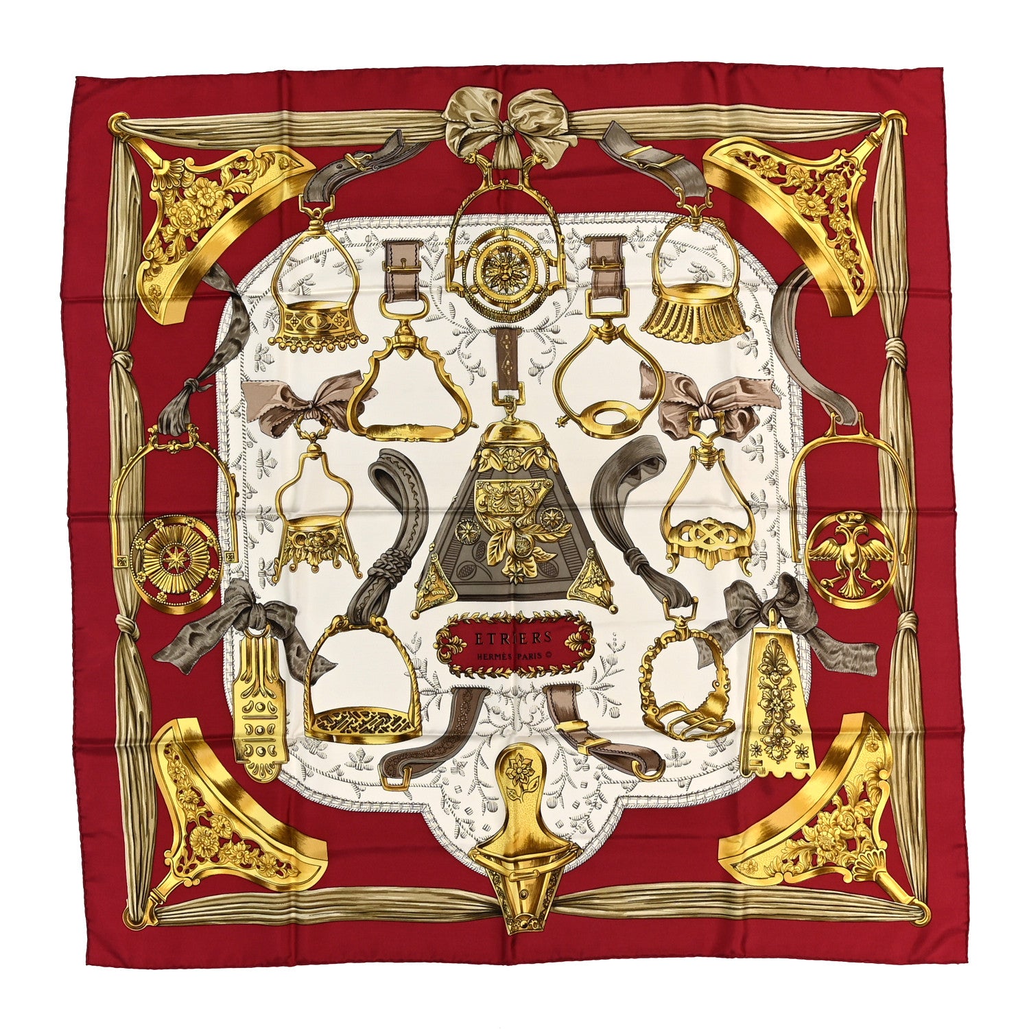 エルメス シルクスカーフ ETRIERS Hermes Silk Concours D Etriers Scarf 90 1929147 – FASHIONPHILE