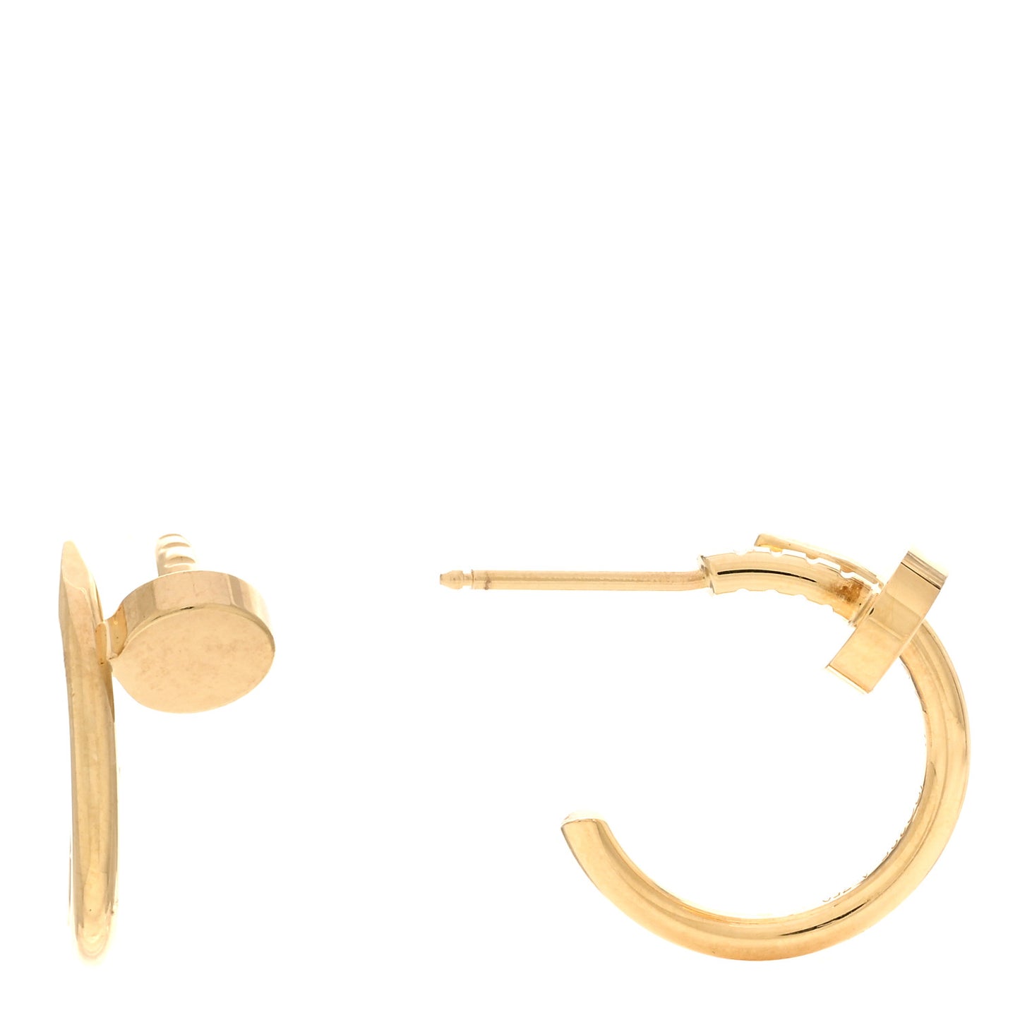 18K Yellow Gold Juste Un Clou Hoop Earrings