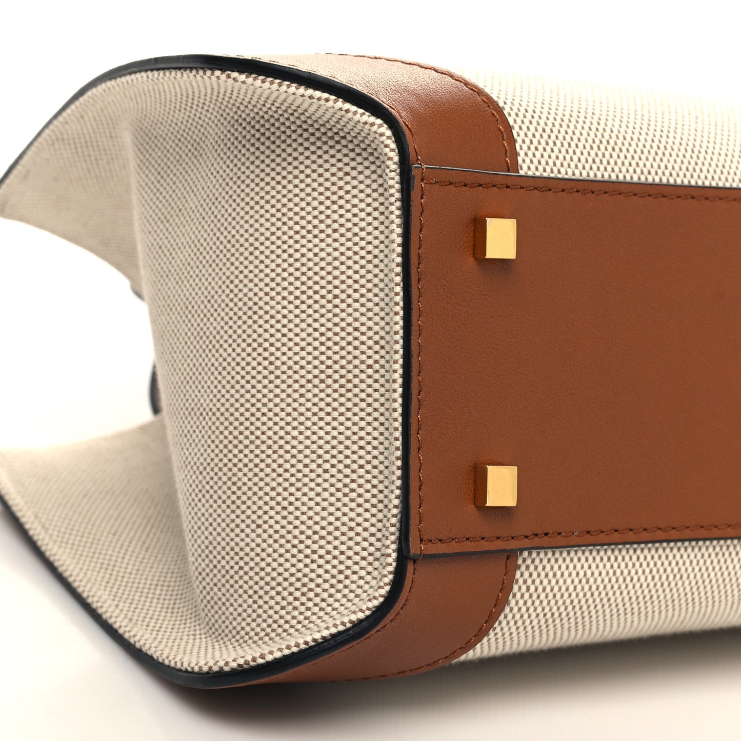Canvas Calfskin Small Vlogo Signature Handbag Beige Selleria