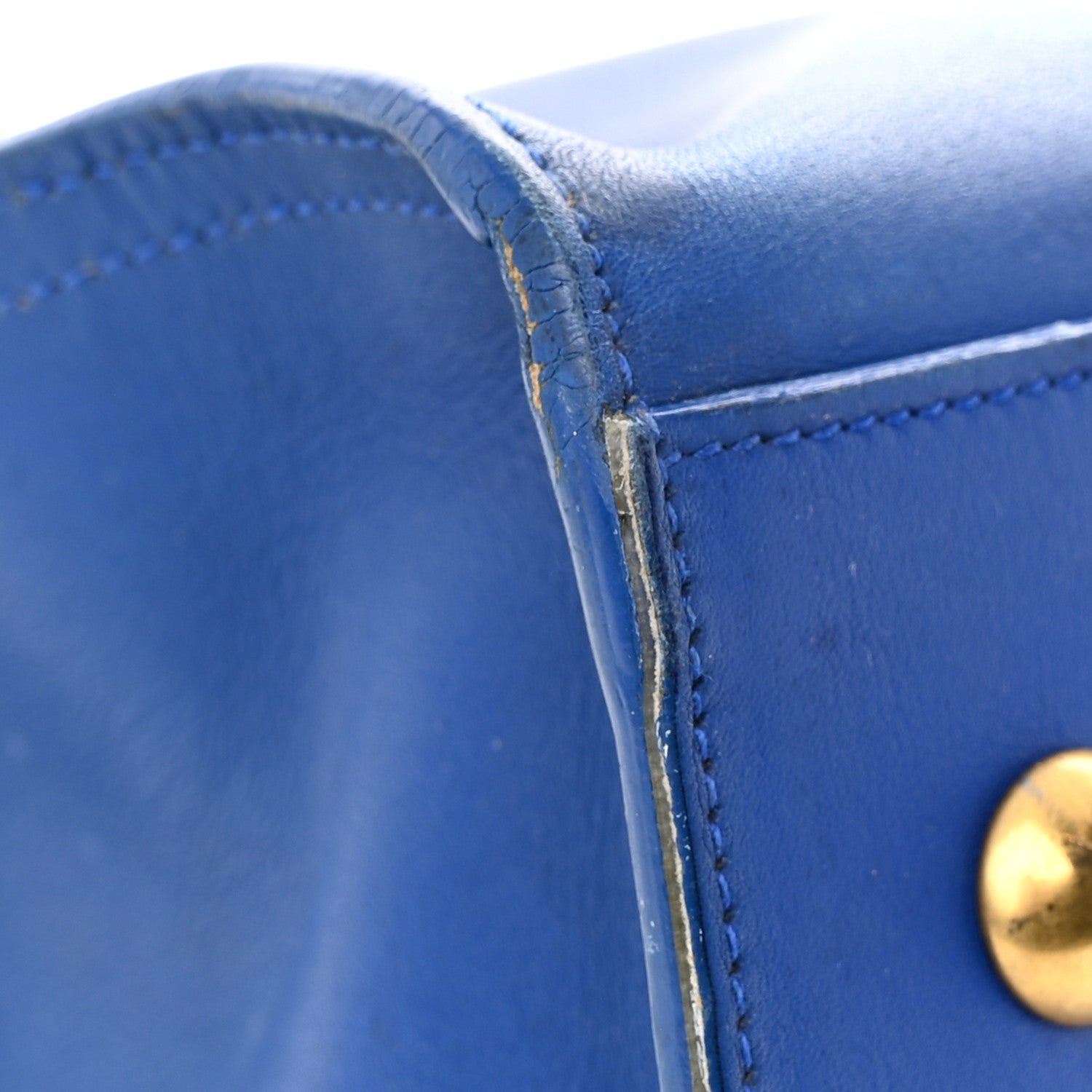 Saint Laurent Calfskin Small Classic Y Cabas Royal Blue 18 of 18