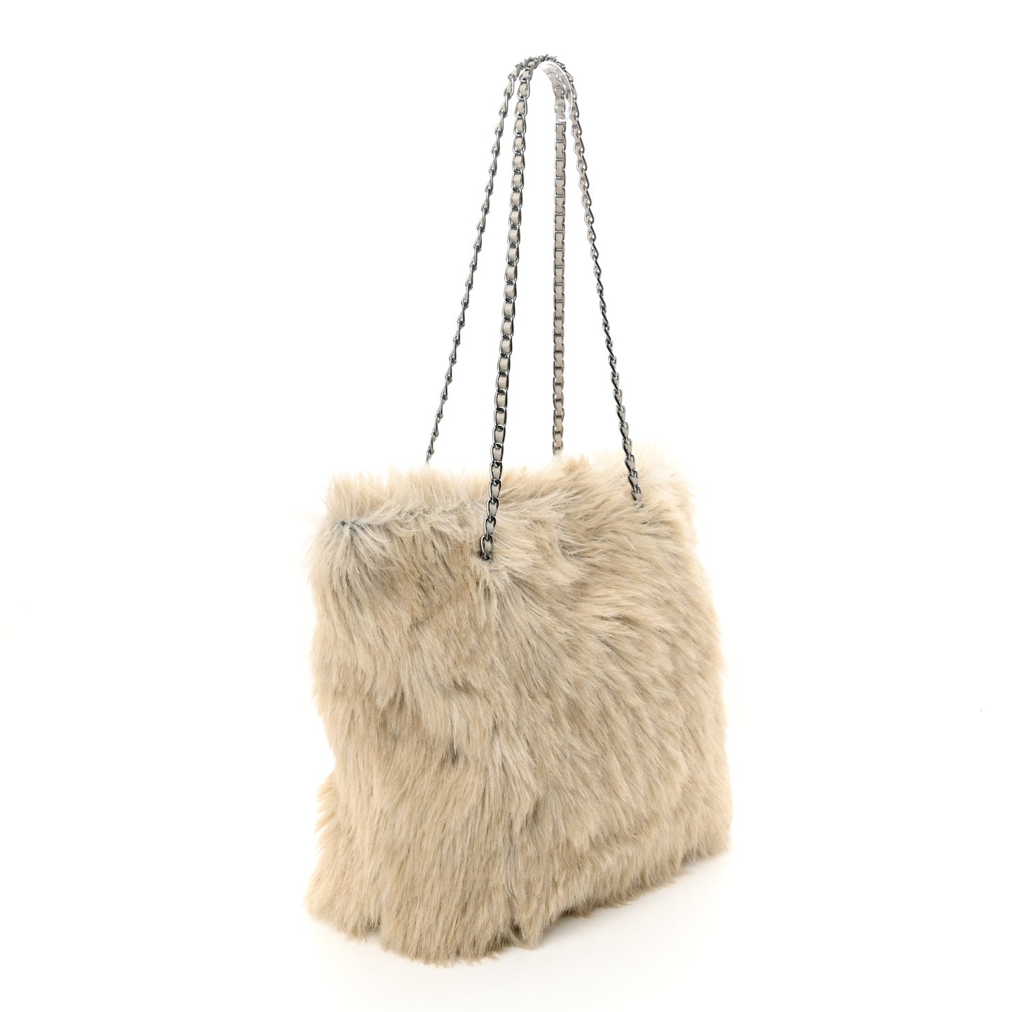 Eco Lapin Faux Fur Large Tote Cipria