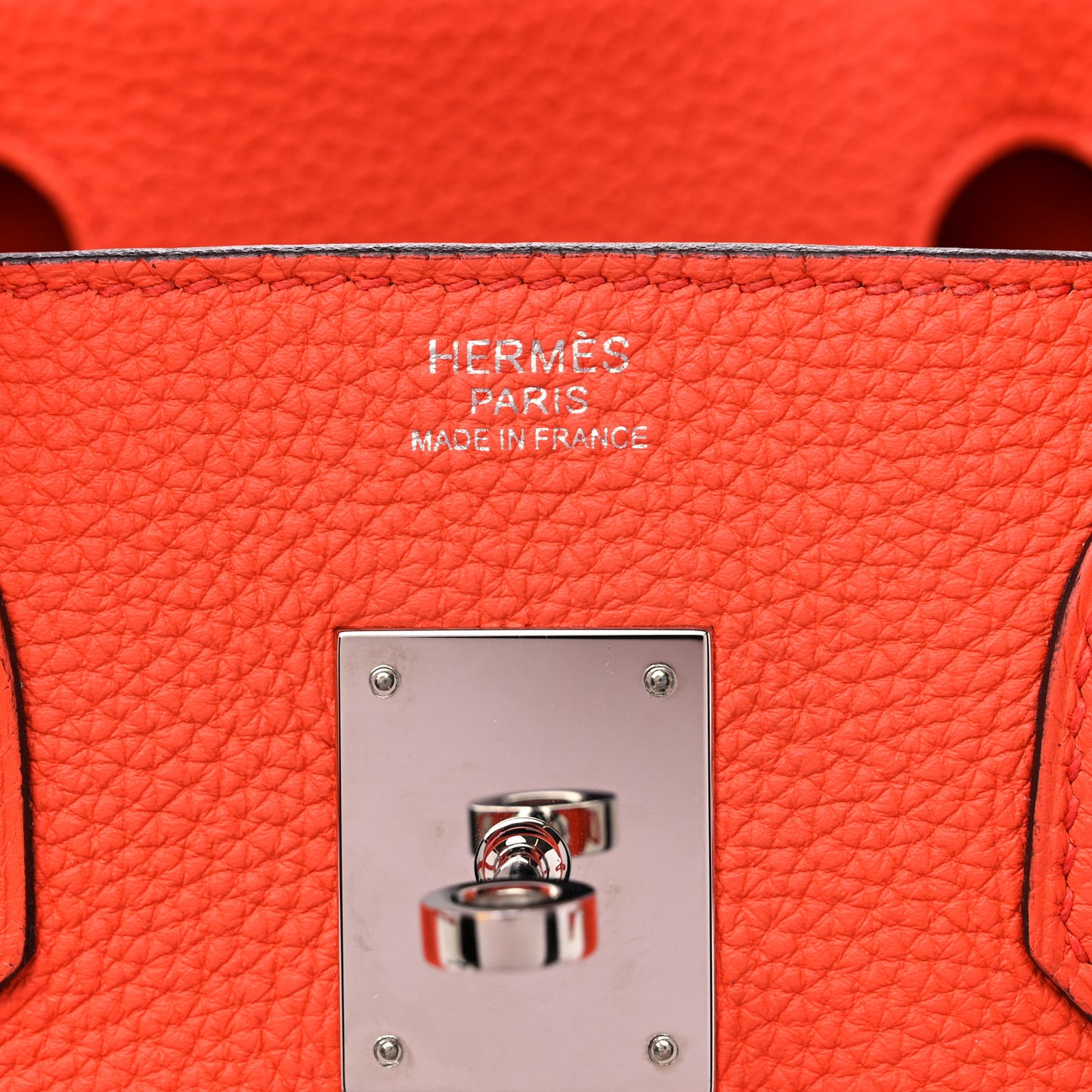 Togo Birkin 30 Orange Poppy