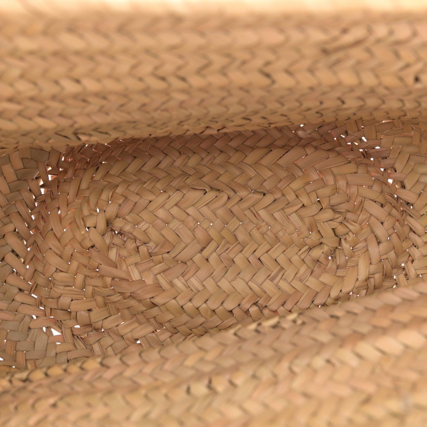 Raffia Small Grain Calfskin Medium Marcie Basket Yellow