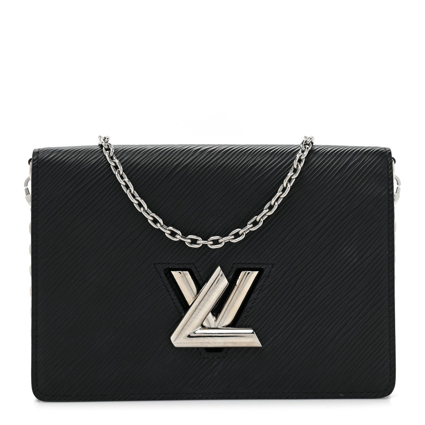 Epi Twist Belt Chain Wallet Black