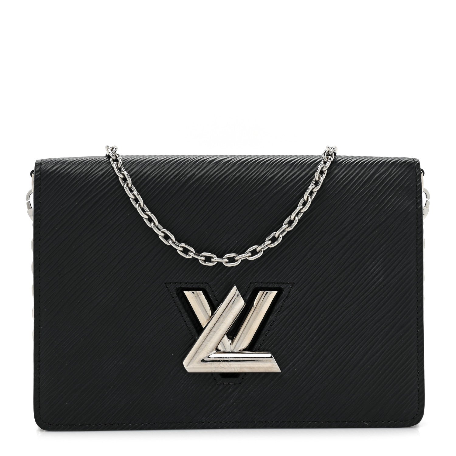 Louis Vuitton Epi Twist Belt Chain Wallet Black 1 of 14