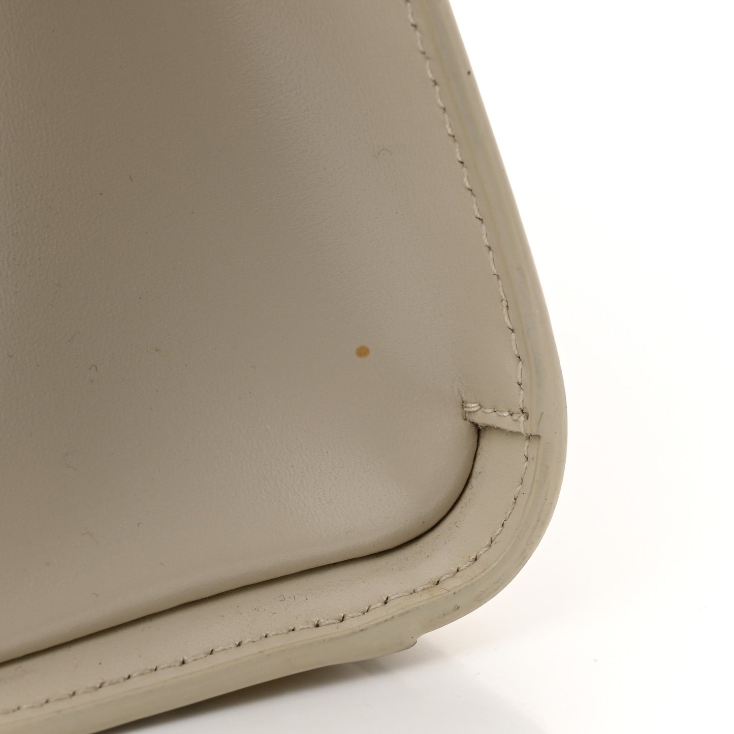 Shiny Calfskin Medium Uptown Tote White
