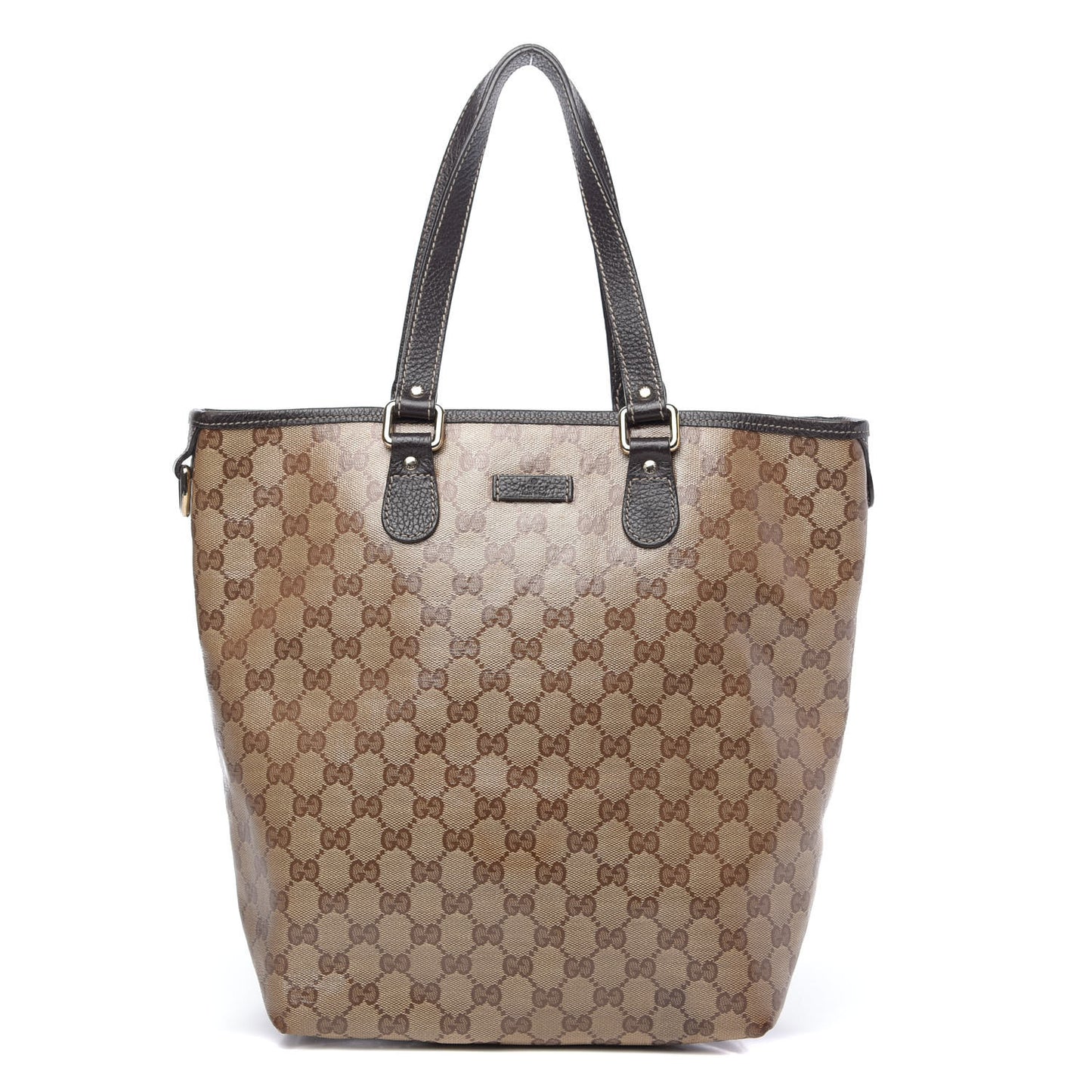 Crystal Monogram Joy Tote Dark Brown
