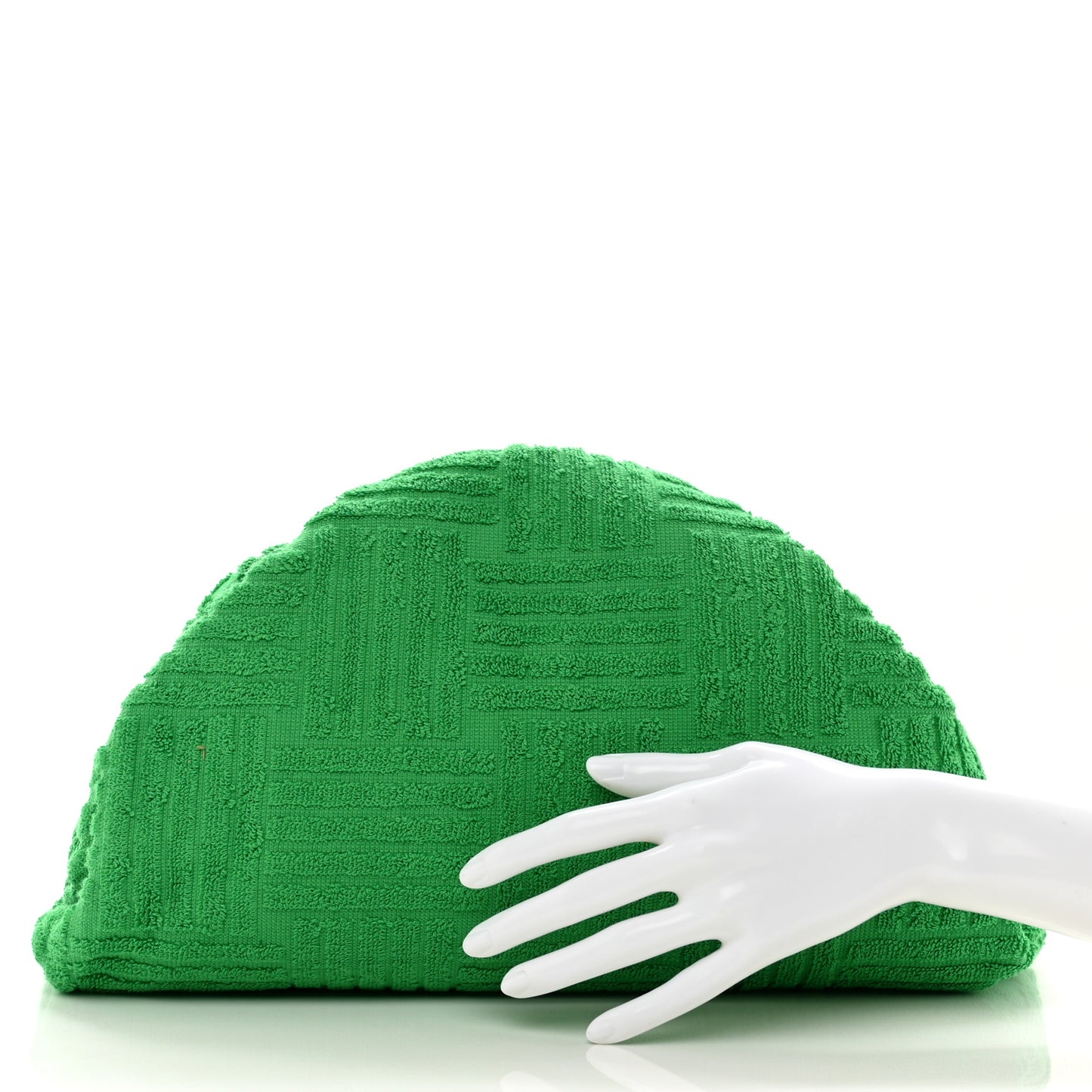 Sponge Fabric The Pouch Oversized Clutch Grass
