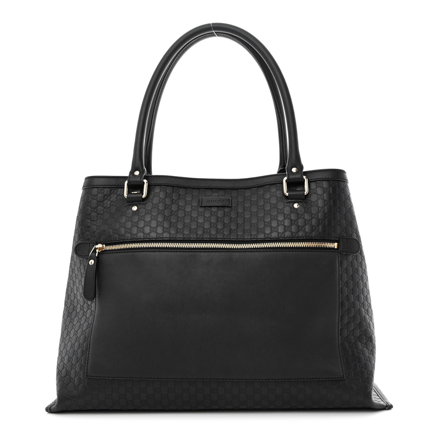 Soft Microguccissima Large Tote Black