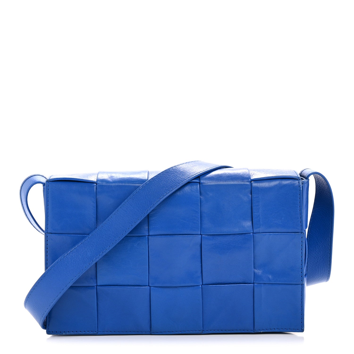 Bottega Veneta Paper Calfskin Maxi Intreccio Cassette Crossbody