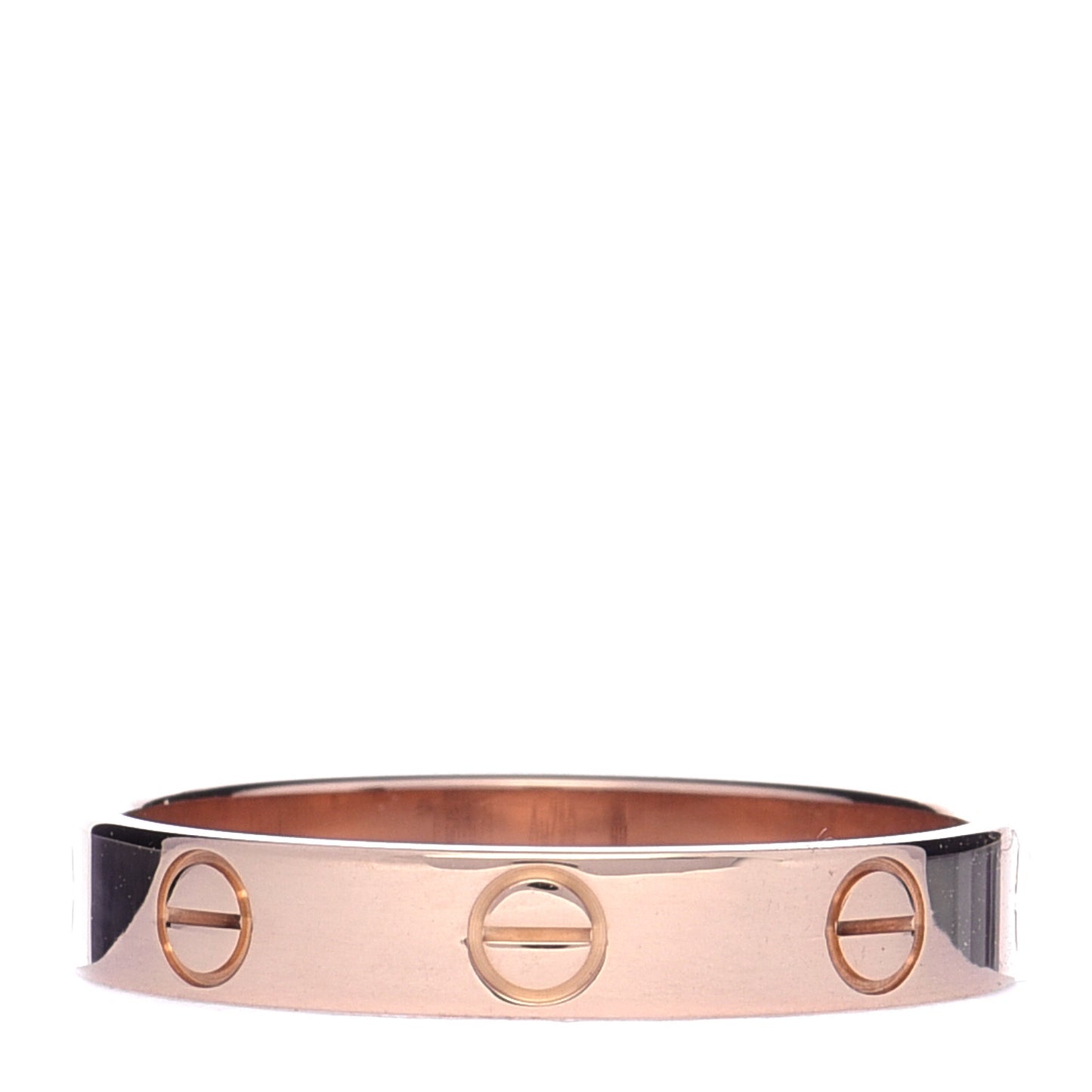 18K Pink Gold 3.5mm LOVE Wedding Band Ring 56 7.5