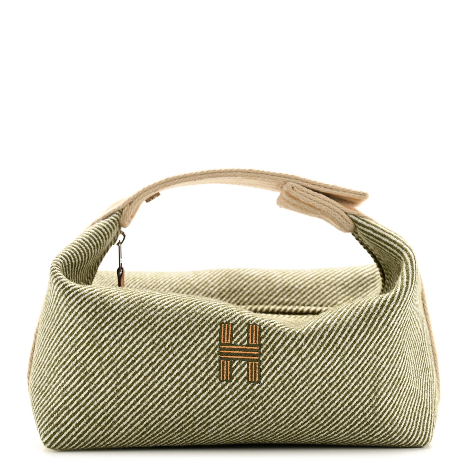 Hermes Wool Small Bride-A-Brac H Natte Pouch Vert Foret 1868474