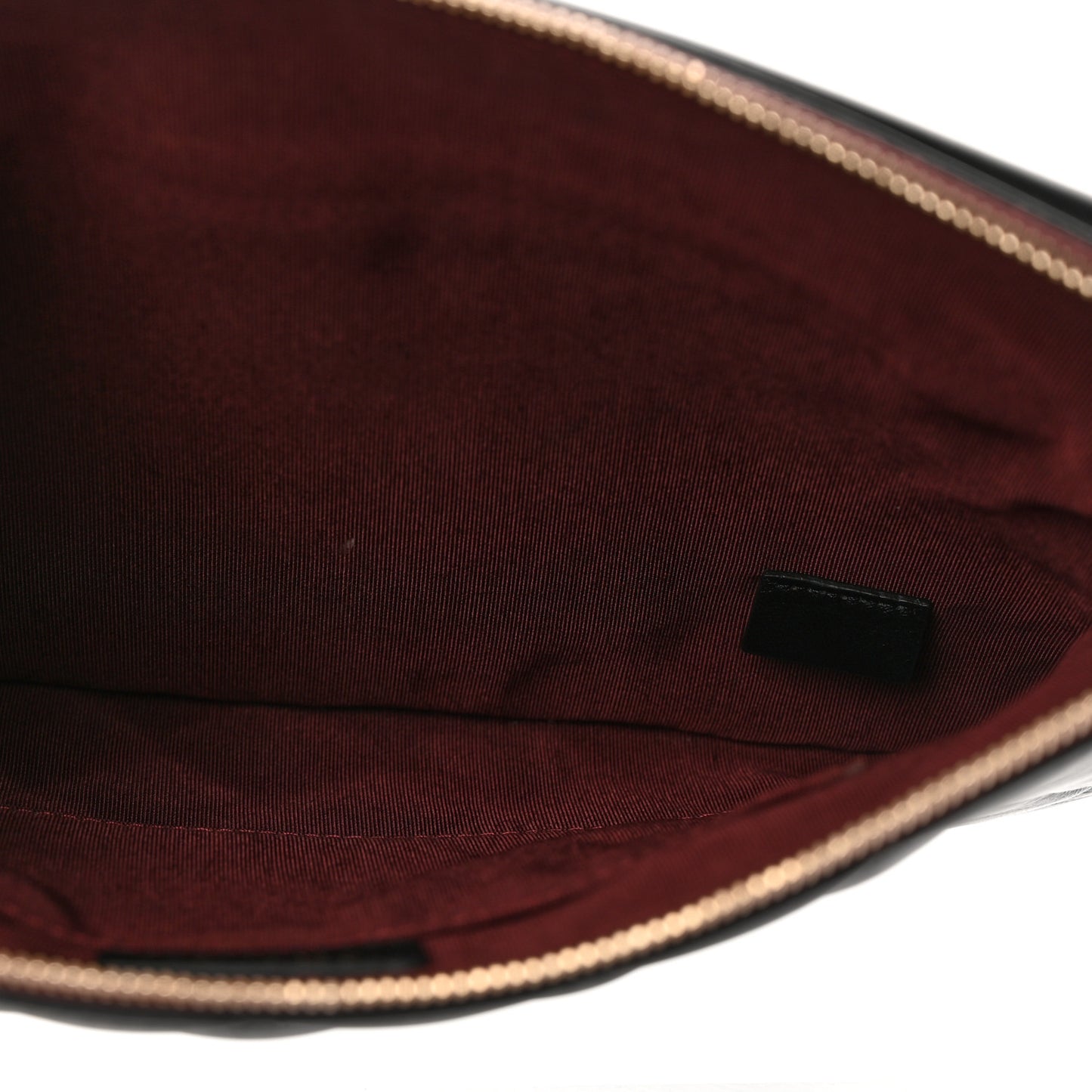 Lambskin Quilted Medium Flap Cosmetic Case Black