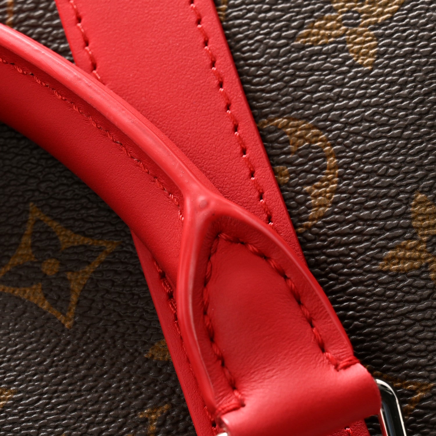 Louis Vuitton Calfskin Monogram Keepall Bandouliere 50 Coquelicot 11 of 11