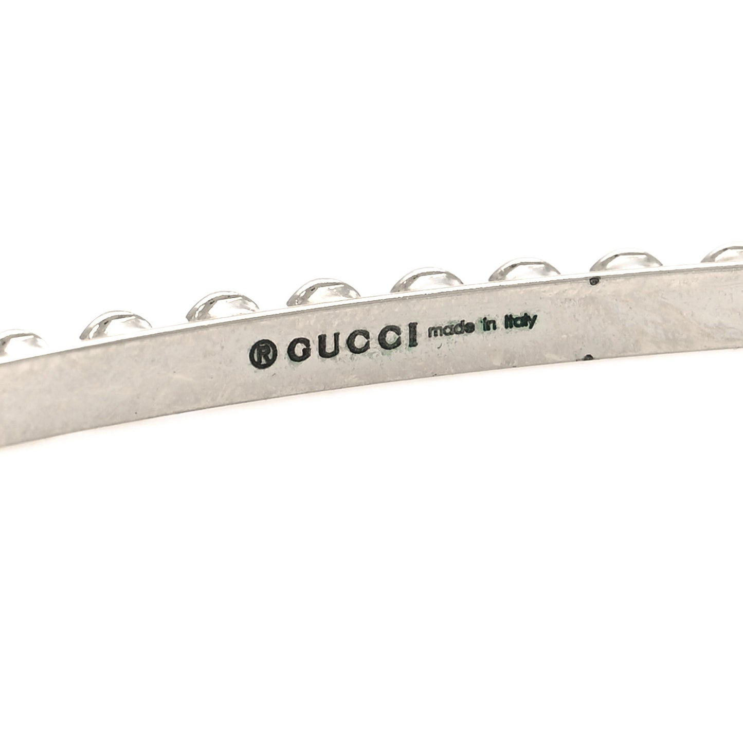 Metal Crystal Pearl Heart Hairband Silver