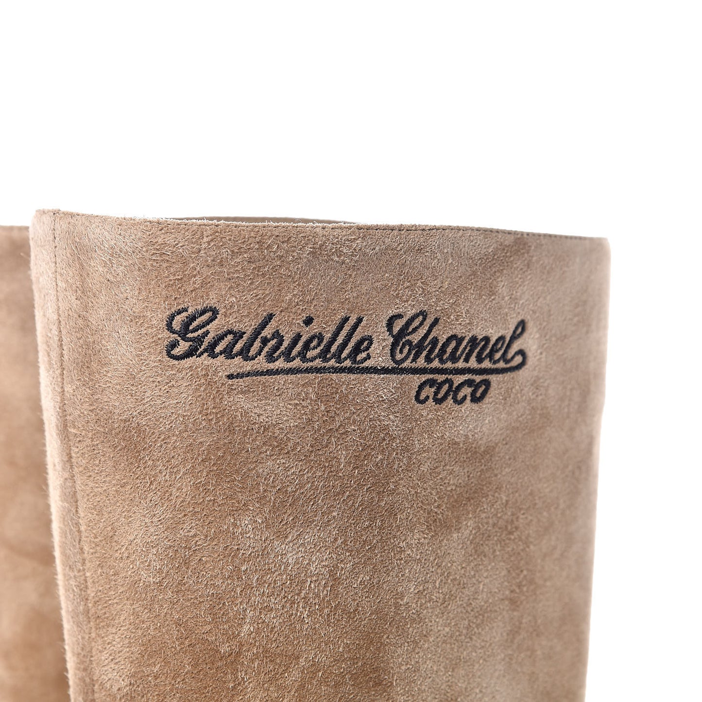 Suede Calfskin Satin Gabrielle Cap Toe Short Boots 40 Beige Black