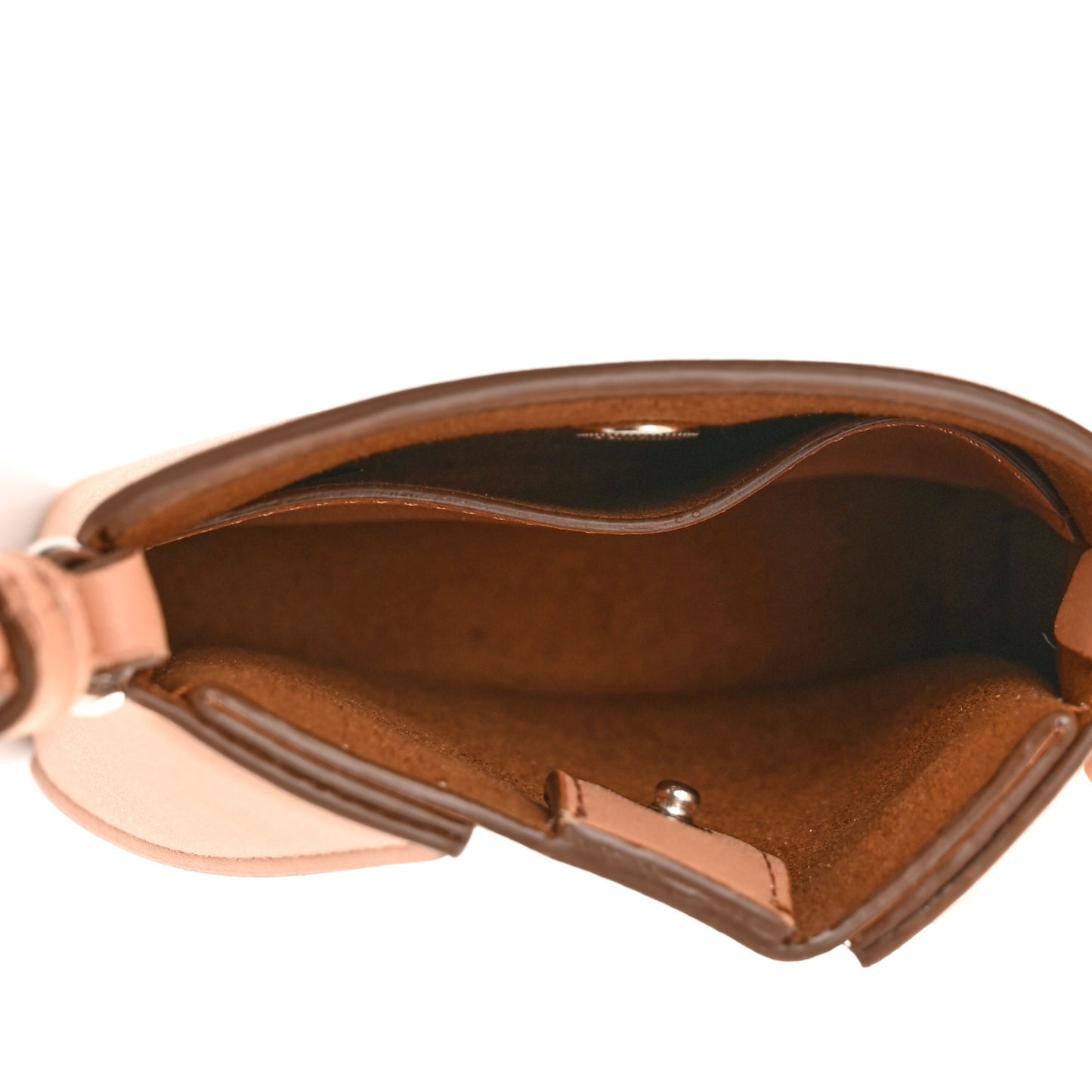 Eco Alter Nappa Perforated Logo Micro Crossbody Bag Brown