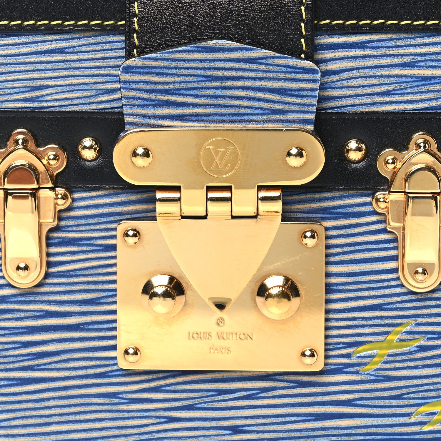 Louis Vuitton Epi Petite Malle Denim Light 7 of 9