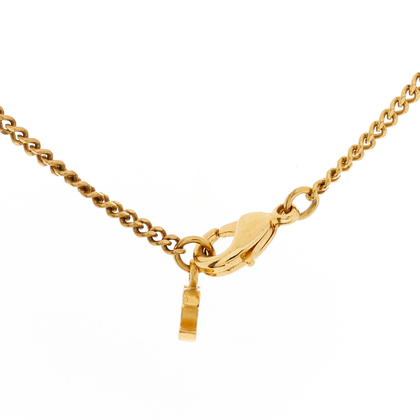 Enamel Chain CC Necklace Gold Multicolor