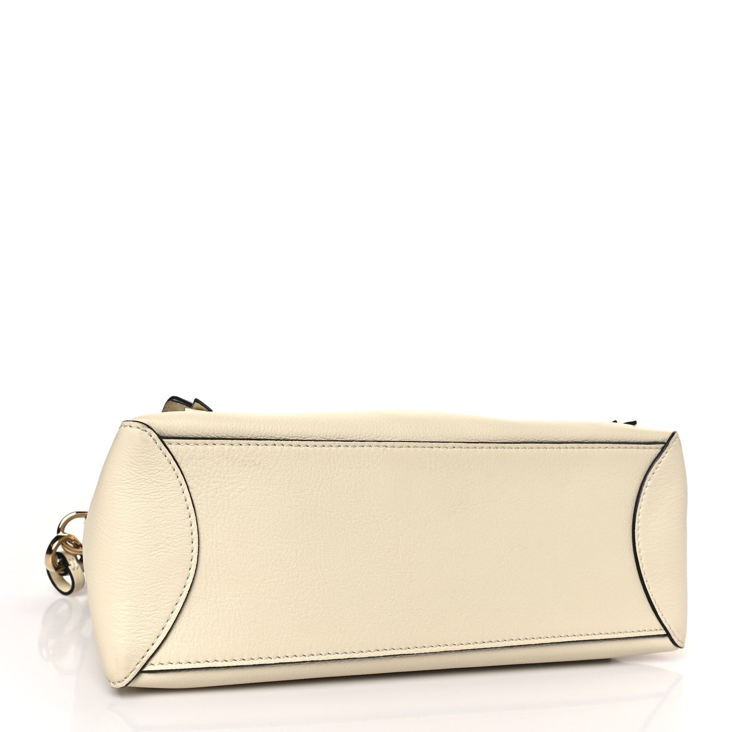 Calfskin Small Faye Day Shoulder Bag Off White