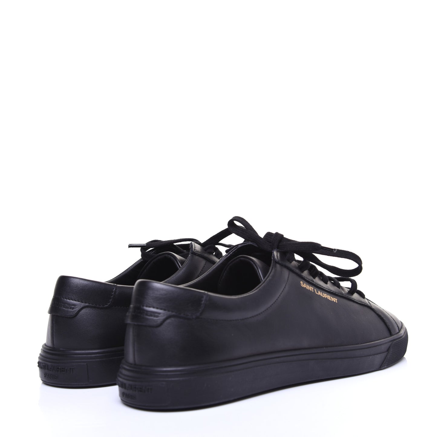 Calfskin Womens Andy Low Top Sneakers 38 Black
