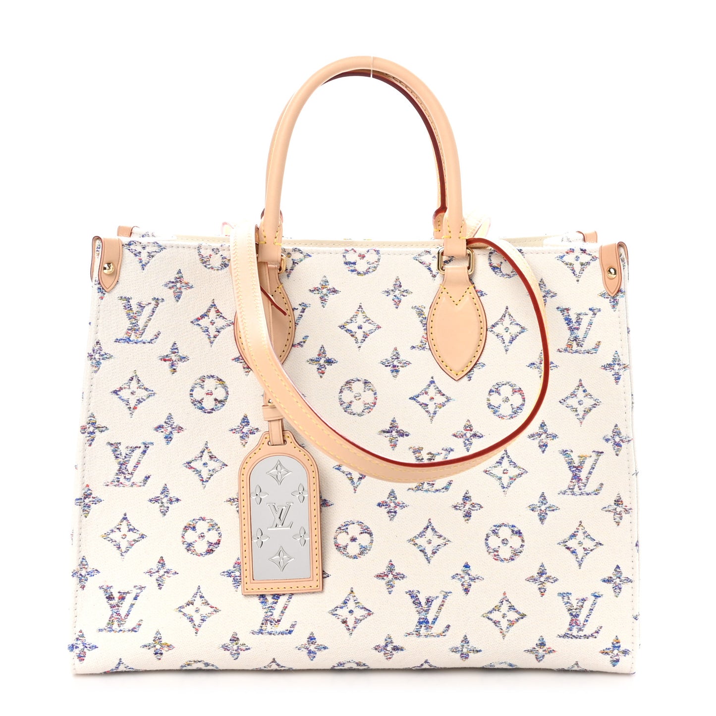 Monogram Jacquard Nautical Onthego MM Multicolor Beige