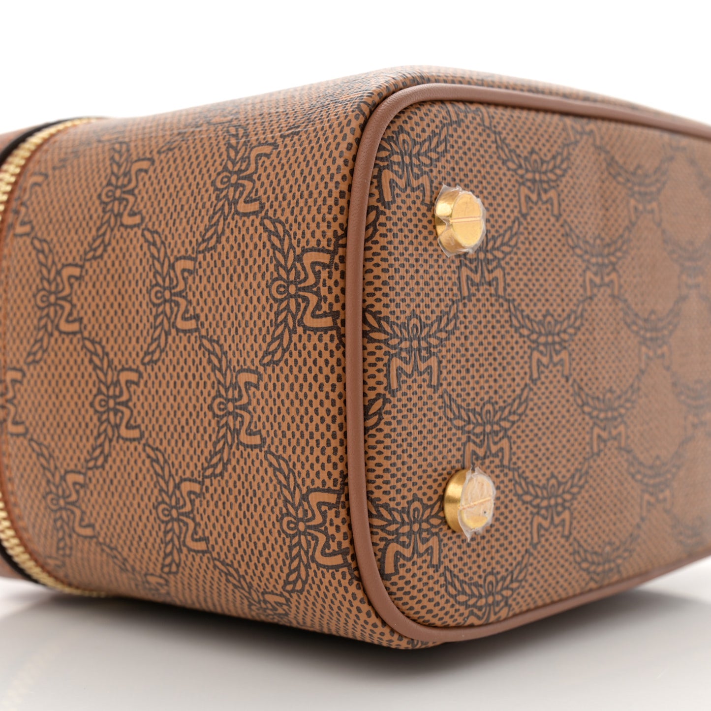 Lauretos Nappa Monogram Small Himmel Vanity Case Cognac
