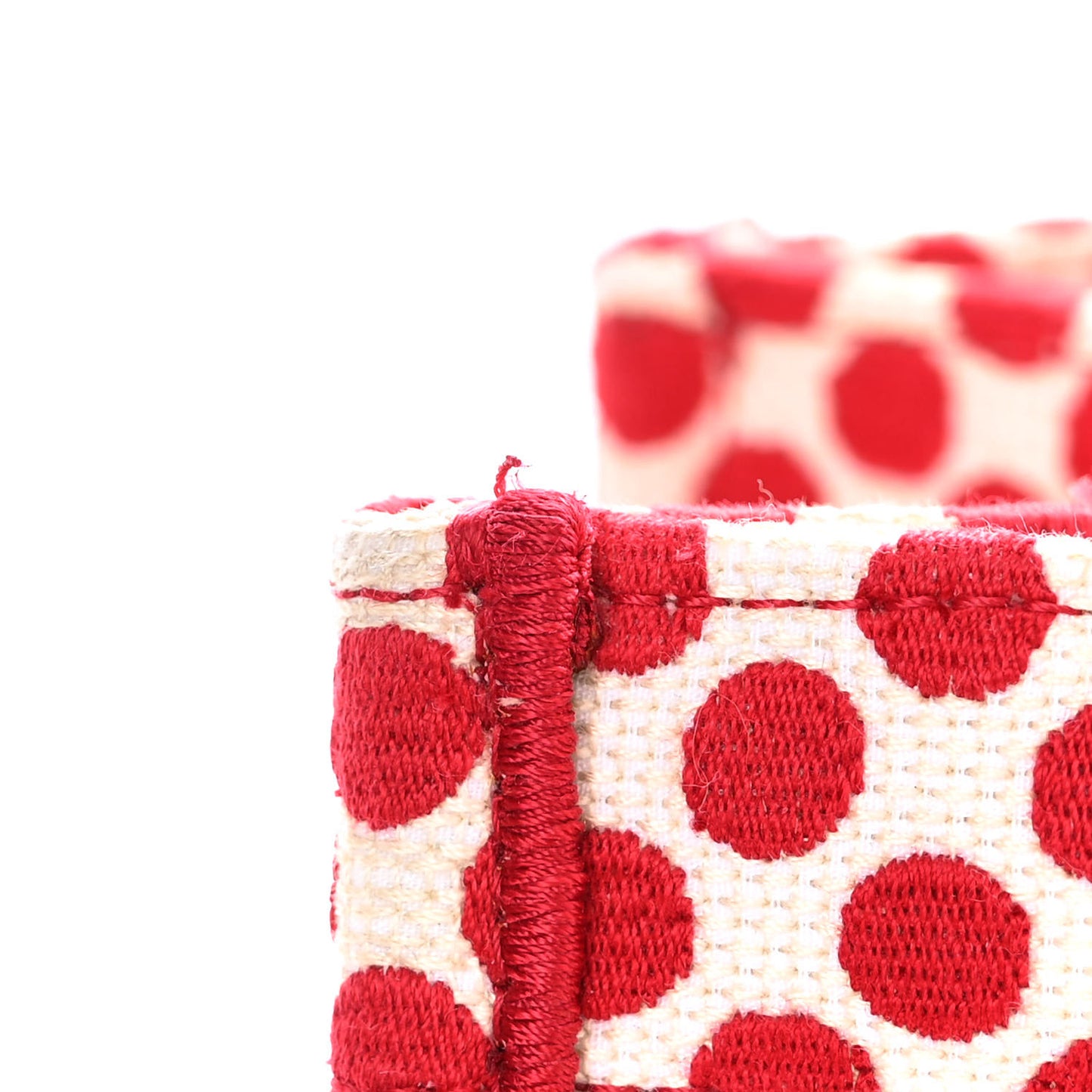 Canvas Medium DiorAmour Dots Book Tote Red